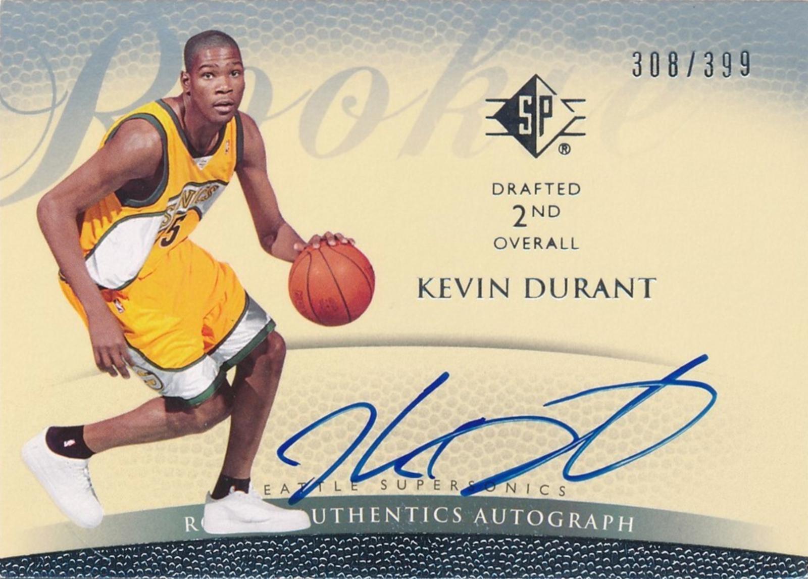 Kevin Durant [Rookie Autograph] #152