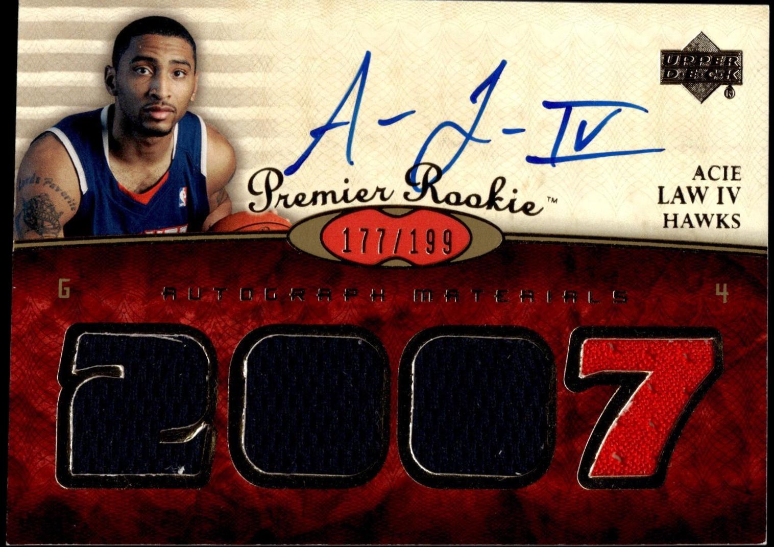 Acie Law IV [Rookie Autograph Jersey Copper] #108