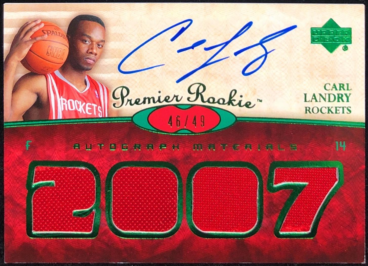 Carl Landry [Rookie Autograph Jersey Green] #121