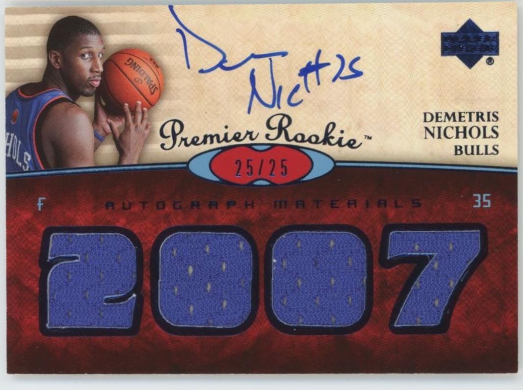 Demetris Nichols [Rookie Autograph Jersey Blue] #135