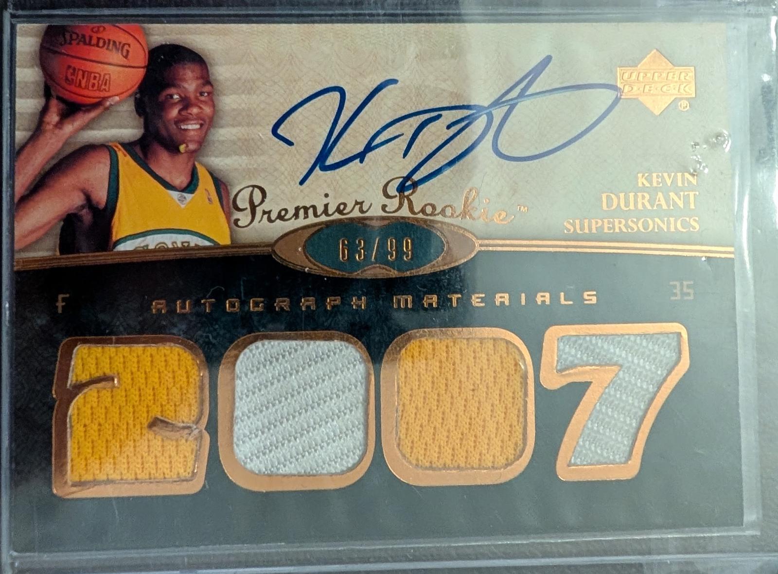 Kevin Durant [Rookie Autograph Jersey Copper] #101