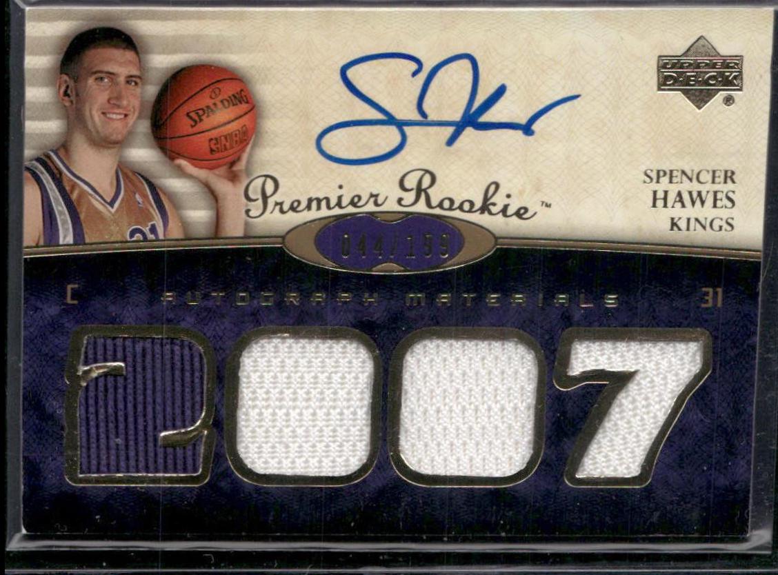 Spencer Hawes [Rookie Autograph Jersey Copper] #107