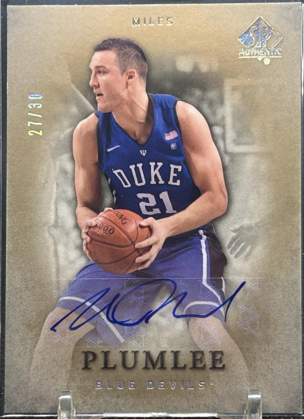 Miles Plumlee [Gold Autograph] #29