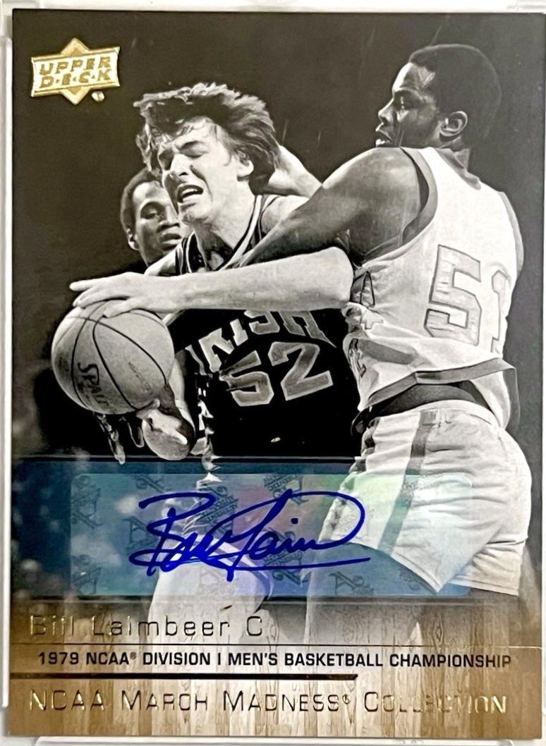 Bill Laimbeer [Gold Foil Autograph] #BL-2