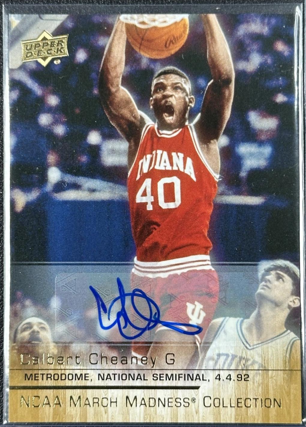 Calbert Cheaney [Gold Foil Autograph] #CC-3