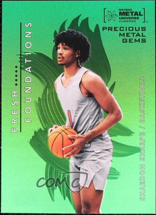 Shaedon Sharpe [Green Precious Metal Gems] #FF50
