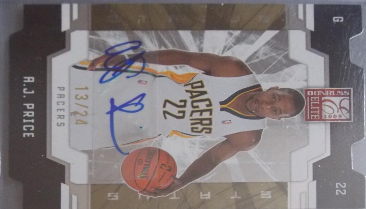 A.J. Price [Die Cut Aspirations Autograph] #195