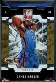 James Harden [Die Cut Status Gold Autograph] #163
