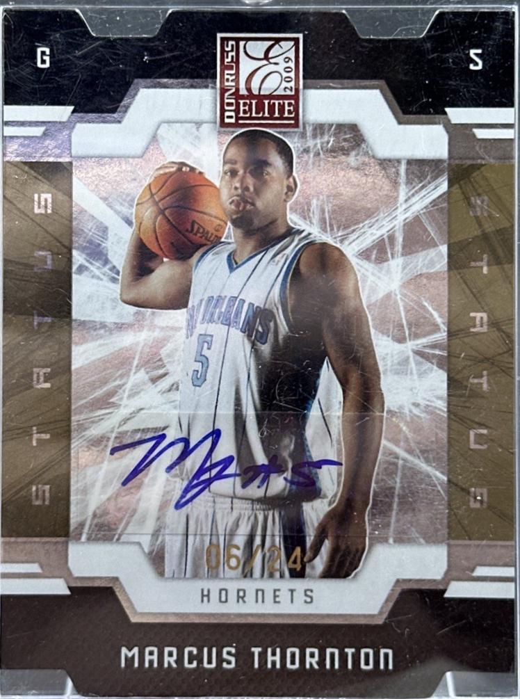 Marcus Thornton [Die Cut Status Gold Autograph] #198