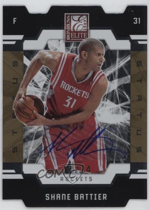 Shane Battier  [Die Cut Status Gold Autograph] #37