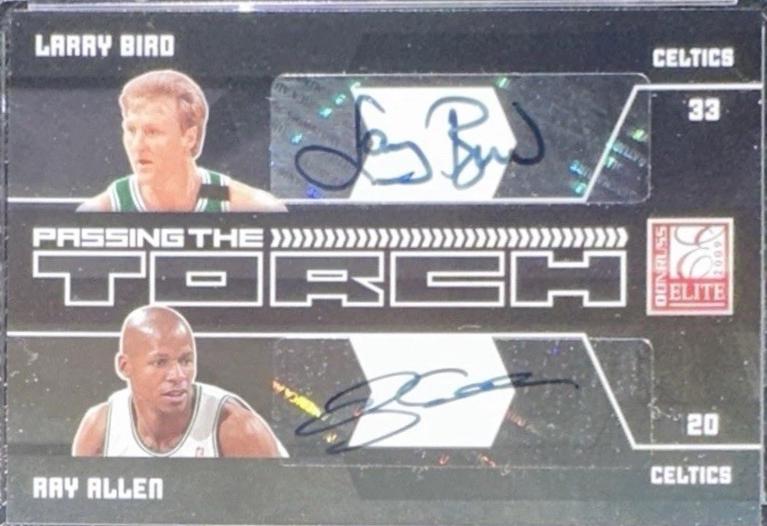 Larry Bird / Ray Allen [Autograph] #3