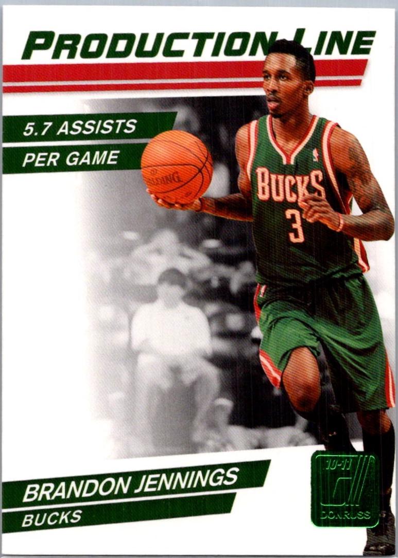 Brandon Jennings [Die Cut Emerald] #57