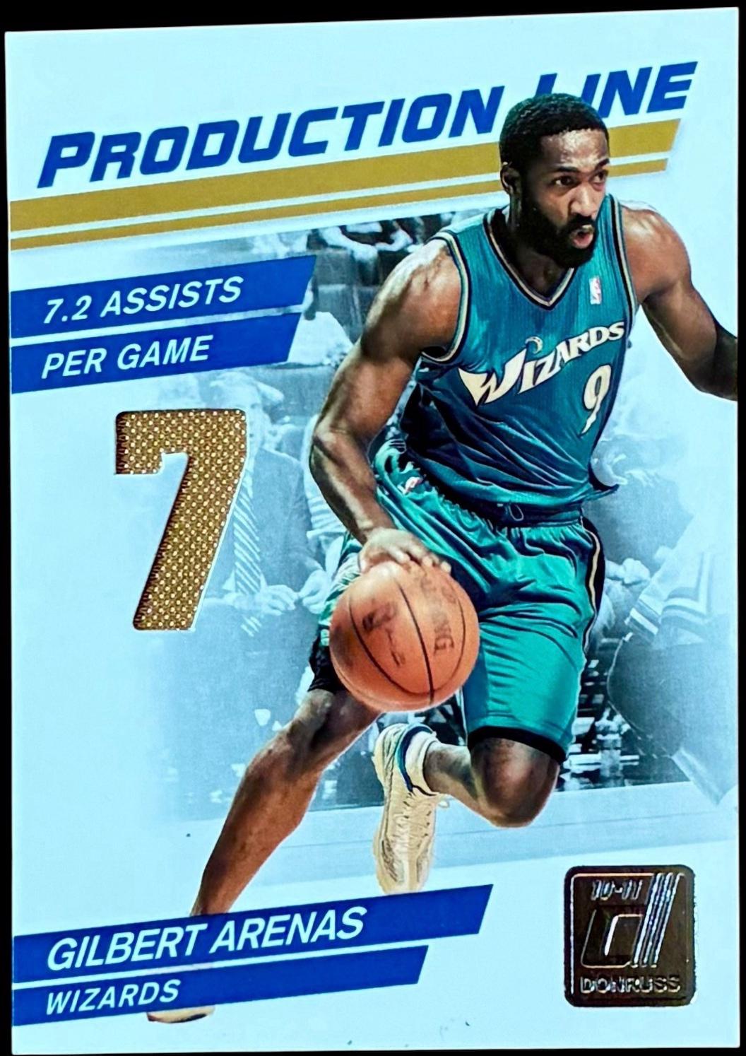 Gilbert Arenas [Stats Die Cut Materials Prime] #49