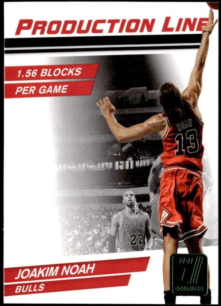 Joakim Noah [Die Cut Emerald] #75