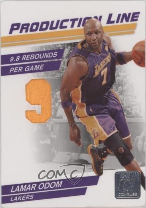 Lamar Odom [Stats Die Cut Material] #35