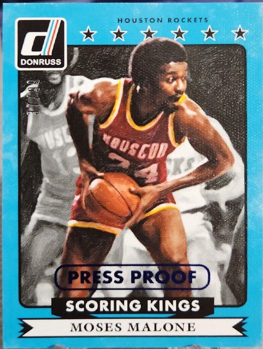 Moses Malone [Blue Press Proof] #28