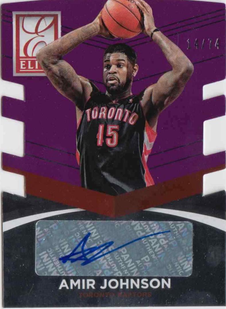 Amir Johnson [Purple Die-Cut] #76