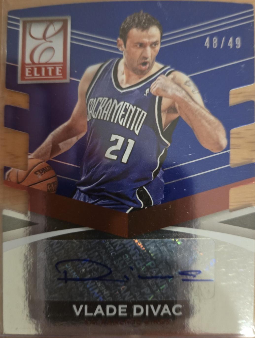 Vlade Divac [Blue Die-Cut] #60