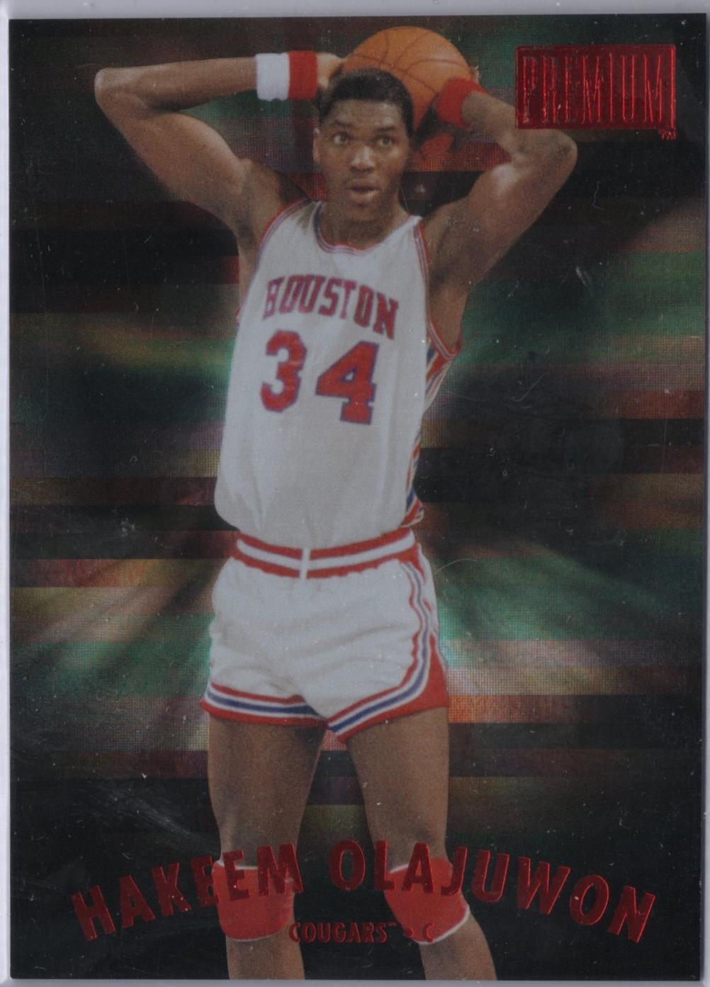 Hakeem Olajuwon 97 Skybox Premium Star Rubies #124