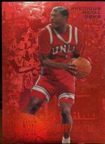 Larry Johnson Metal Universe Precious Metal Gems Red #249