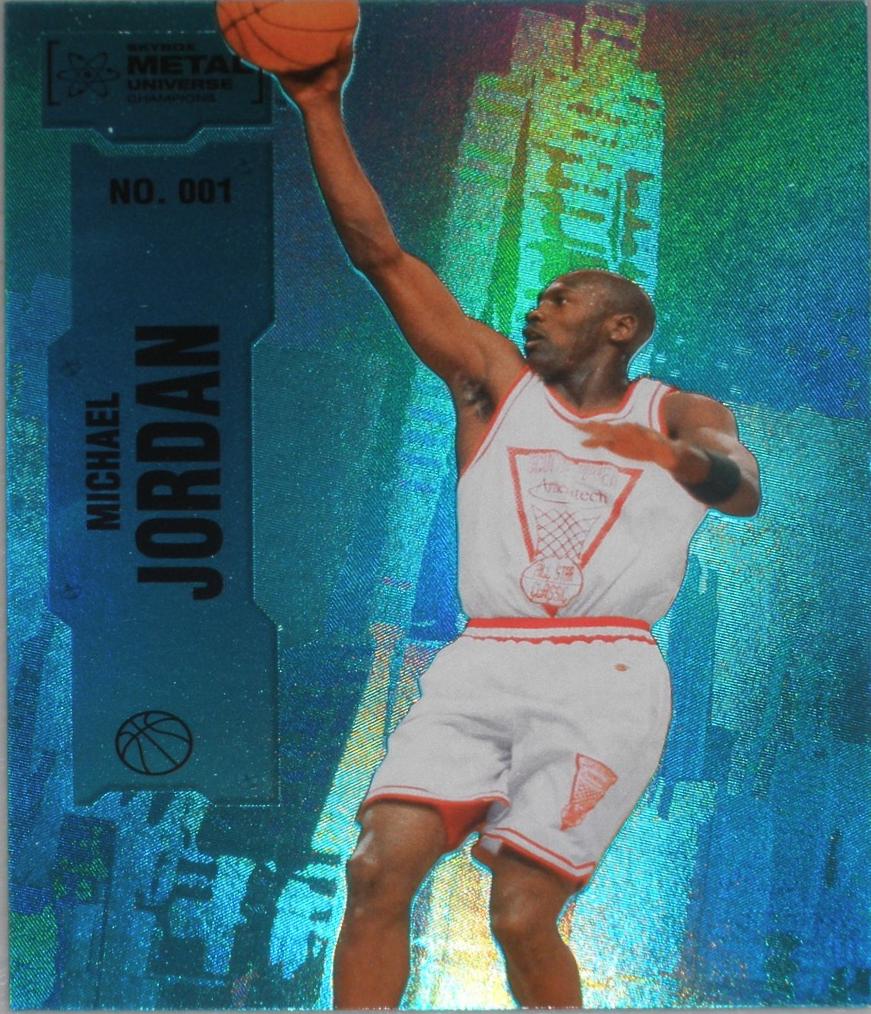 Michael Jordan [Blue Precious Metal Gems] #1