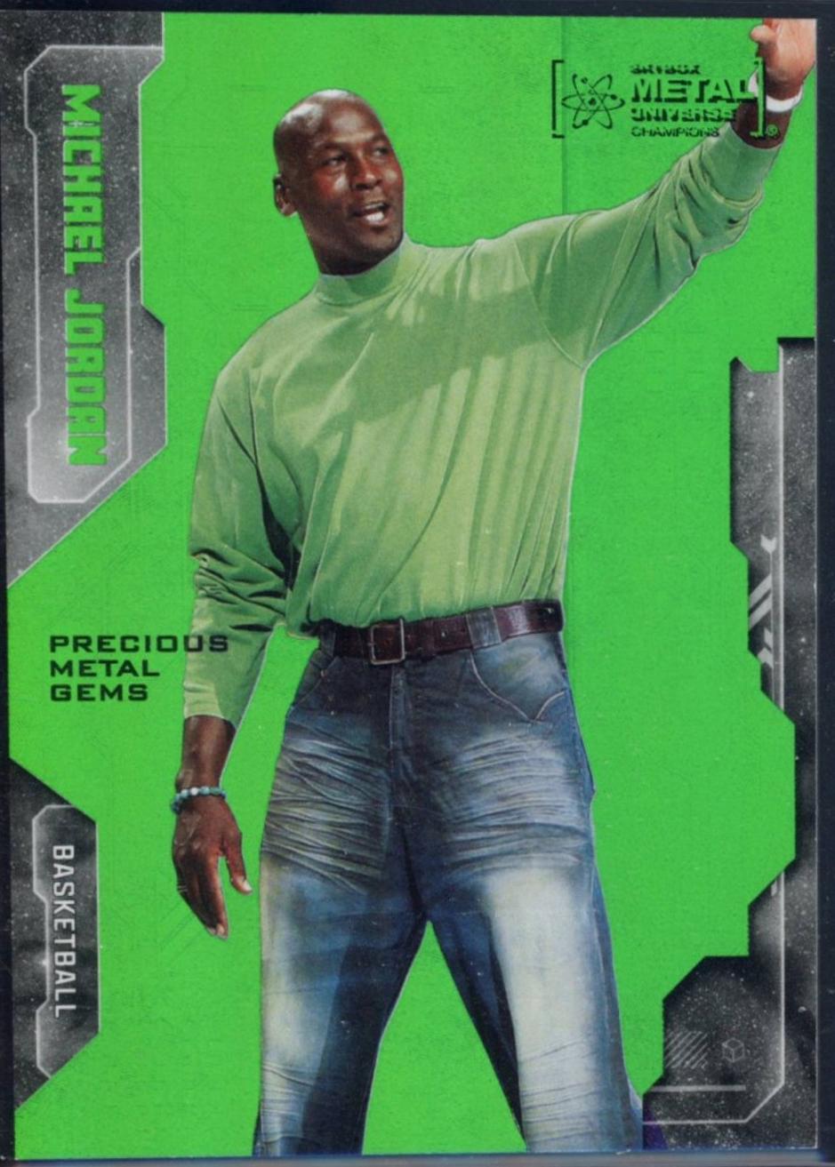 Michael Jordan [Green Precious Metal Gems] #1