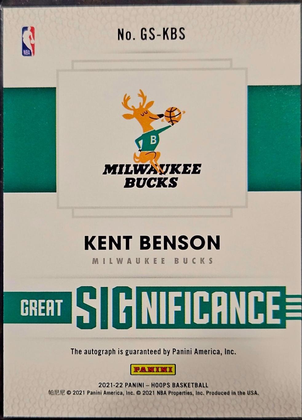 Kent Benson #GS-KBS