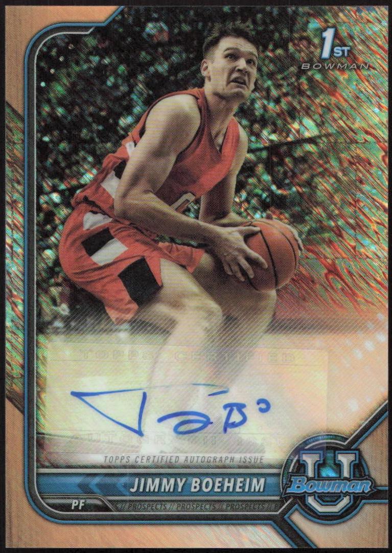 Jimmy Boeheim [Orange Shimmer Refractor] #BCPA-JB