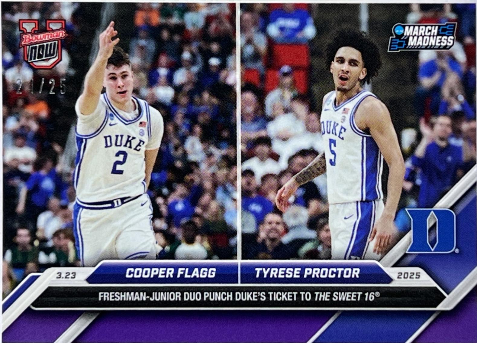 Cooper Flagg / Tyrese Proctor [Purple] #97