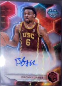 Bronny James [Geometric White Refractor] #B23-LBJ
