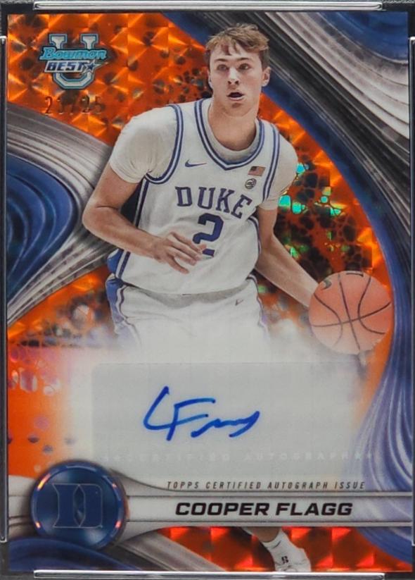 Cooper Flagg [Orange Geometric Refractor] #B24-CF