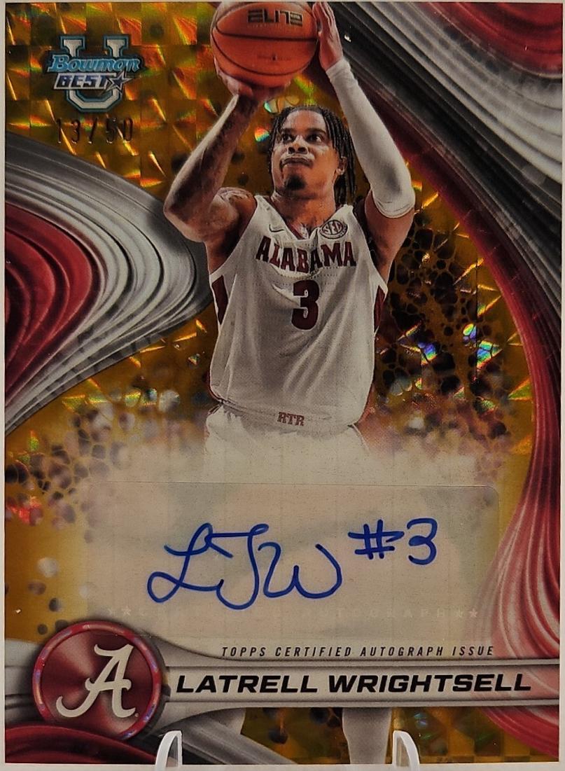 Latrell Wrightsell [Gold Geometric Refractor] #B24-LW