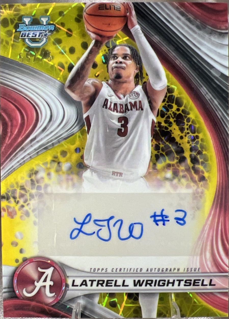 Latrell Wrightsell [Gold Refractor] #B24-LW