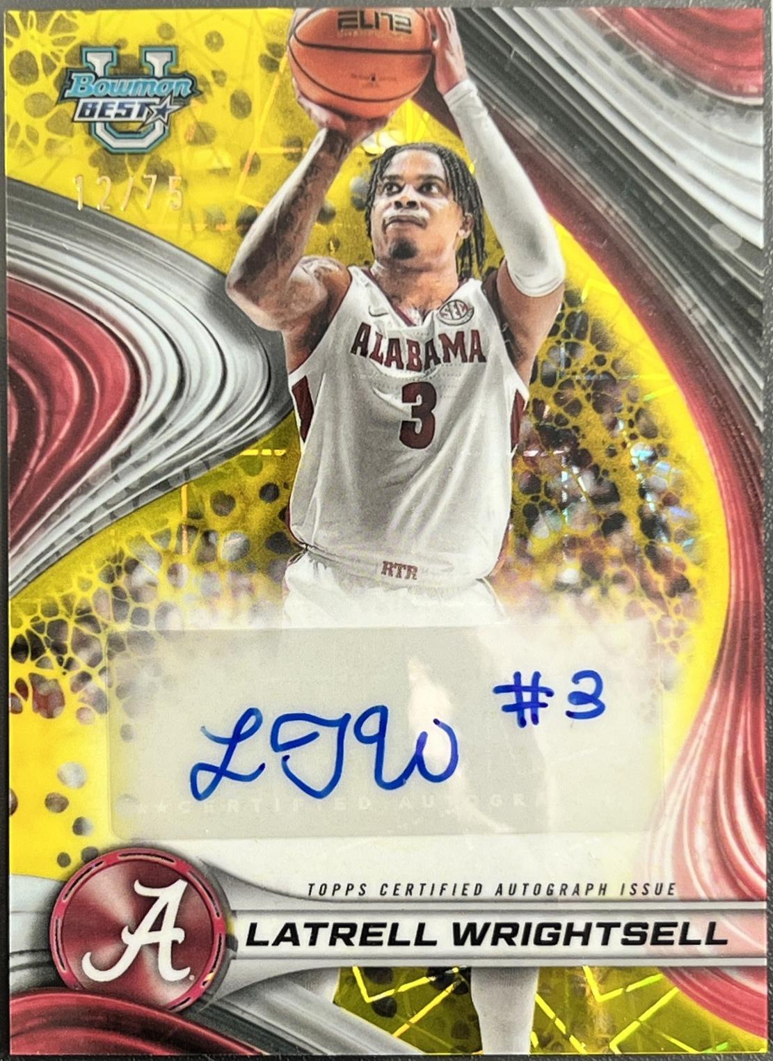 Latrell Wrightsell [Yellow Lazer Refractor] #B24-LW