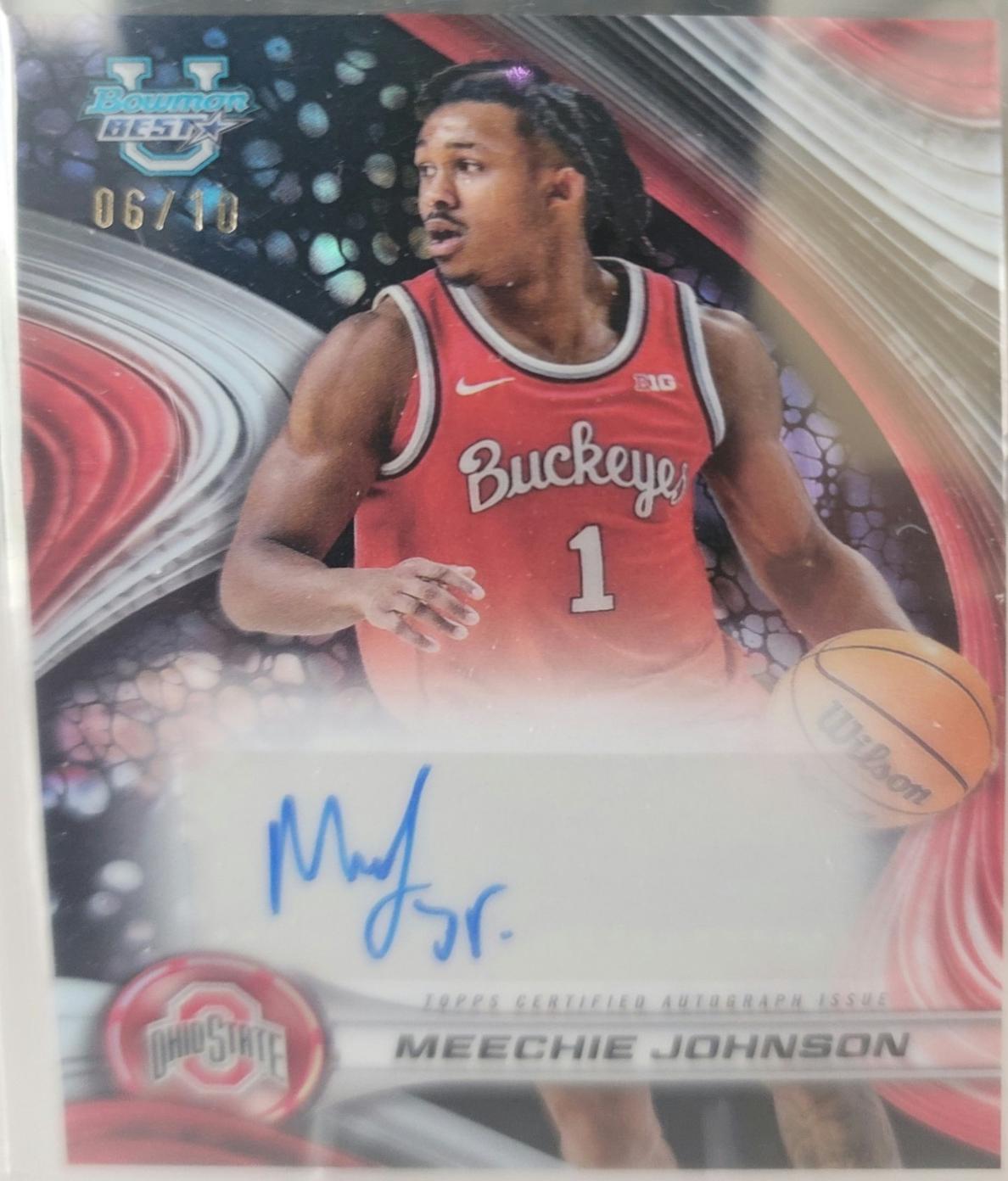 Meechie Johnson [Black Refractor] #B24-MJ