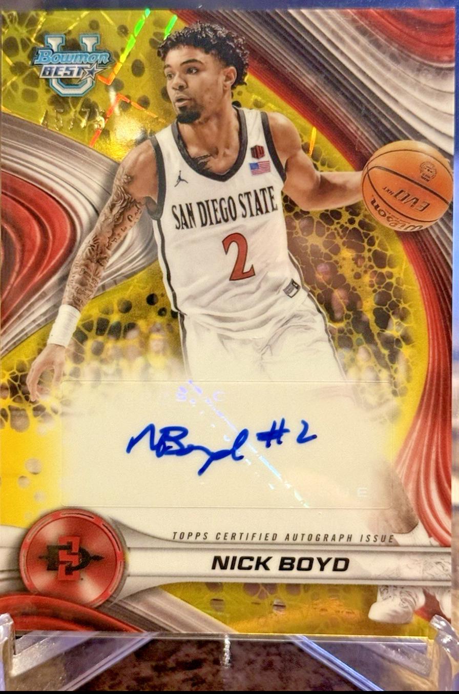 Nick Boyd [Yellow Lazer Refractor] #B24-NB