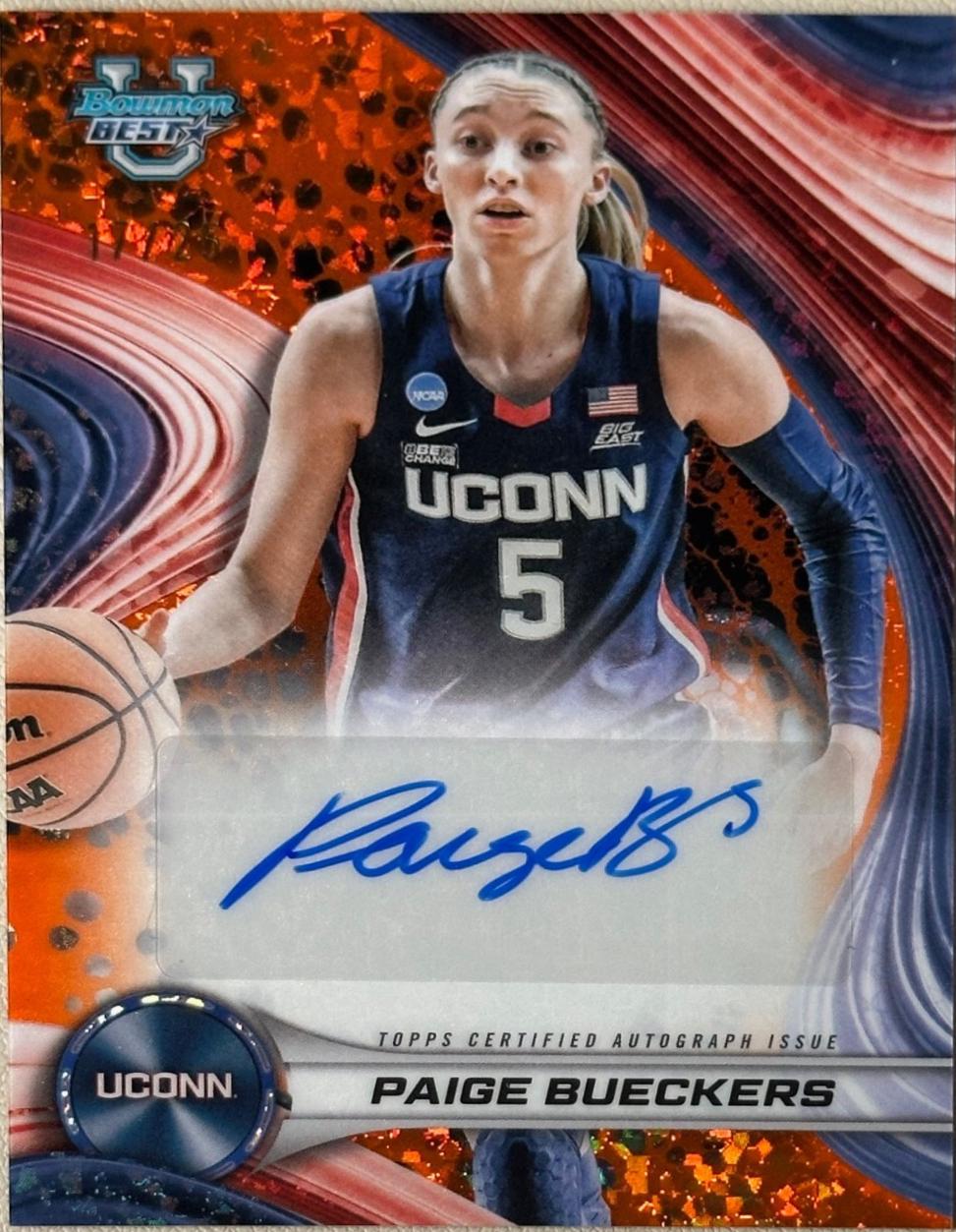 Paige Bueckers [Orange Mini-Diamond Refractor] #B24-PB
