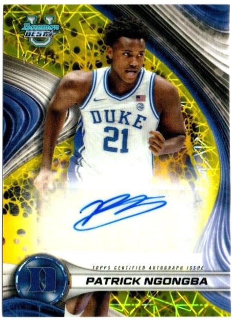 Patrick Ngongba [Yellow Lazer Refractor] #B24-PN