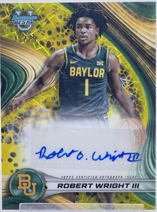 Robert Wright III [Yellow Lazer Refractor] #B24-RW