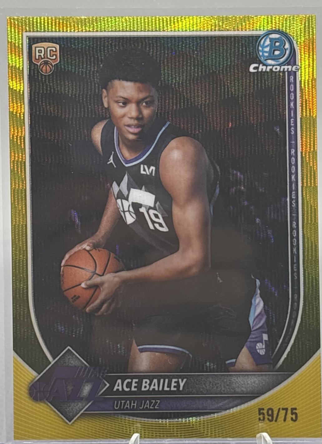 Ace Bailey [Yellow Wave Refractor] #BCV-5