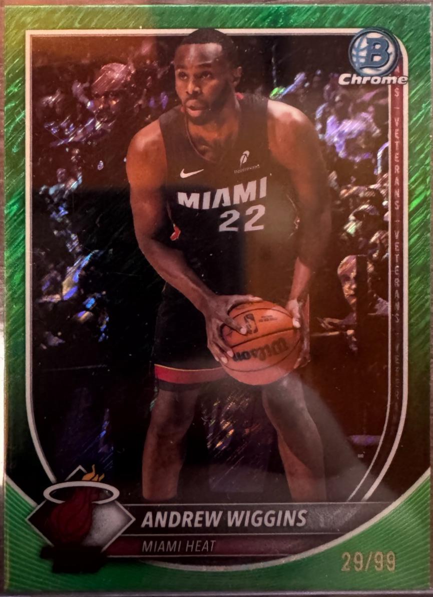 Andrew Wiggins [Green Shimmer Refractor] #BCV-170