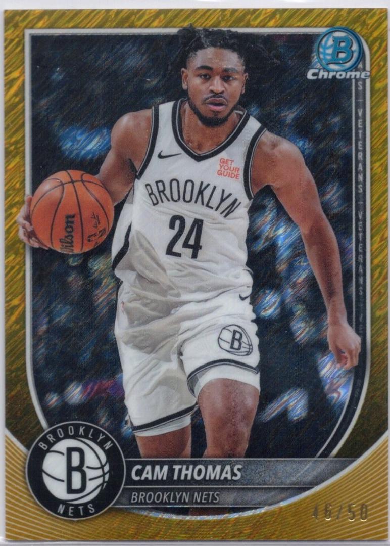 Cam Thomas [Gold Shimmer Refractor] #BCV-59