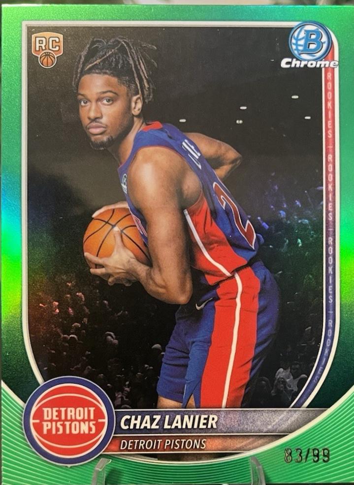 Chaz Lanier [Green Refractor] #BCV-38