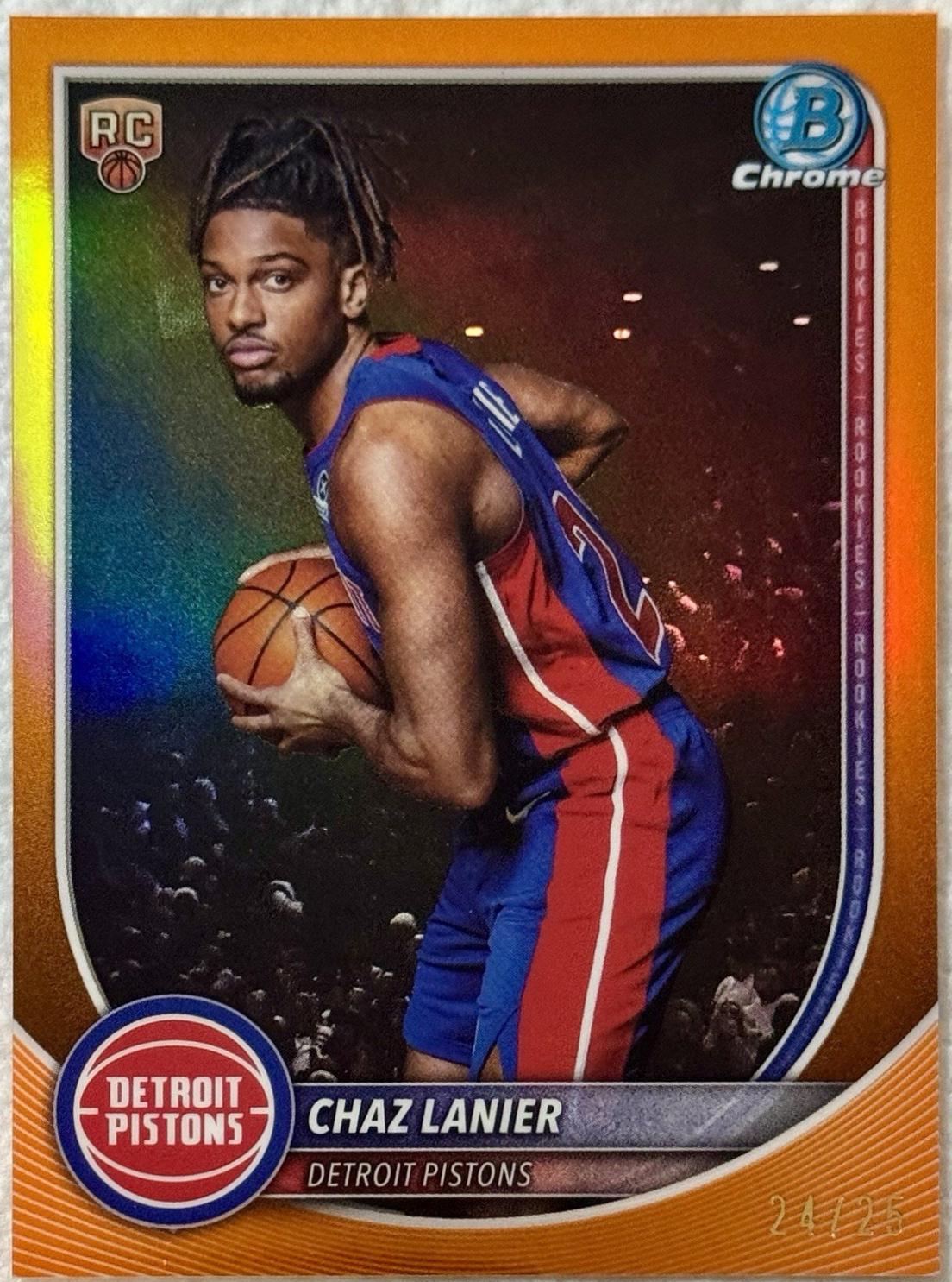 Chaz Lanier [Orange Refractor] #BCV-38
