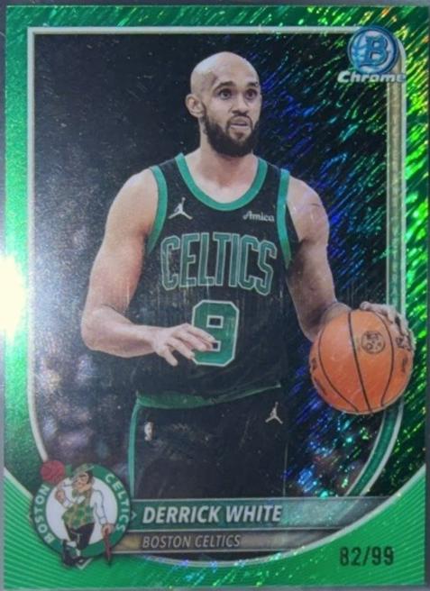 Derrick White [Green Shimmer Refractor] #BCV-58