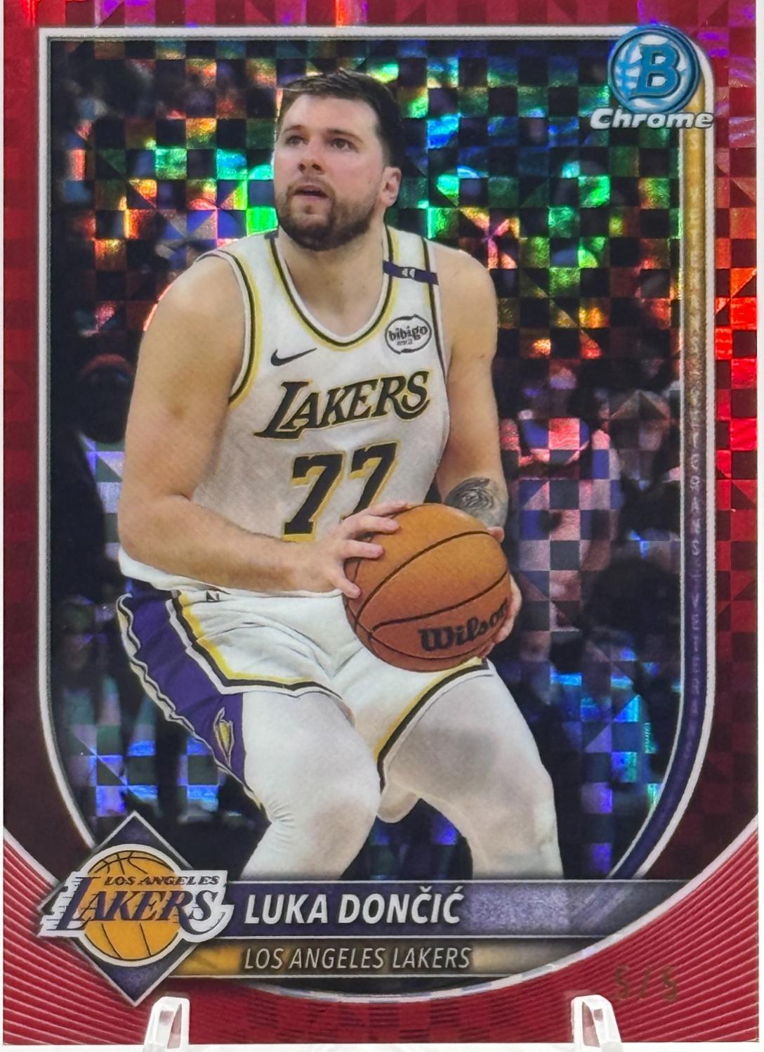 Luka Dončic [Red X-Fractor] #BCV-123
