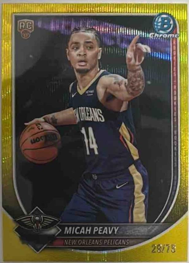 Micah Peavy [Yellow Wave Refractor] #BCV-41