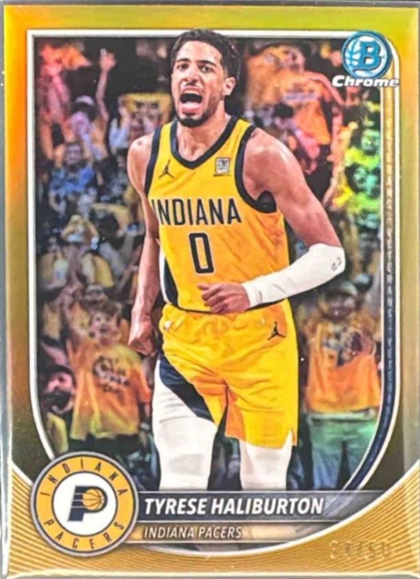 Tyrese Haliburton [Gold Refractor] #BCV-77
