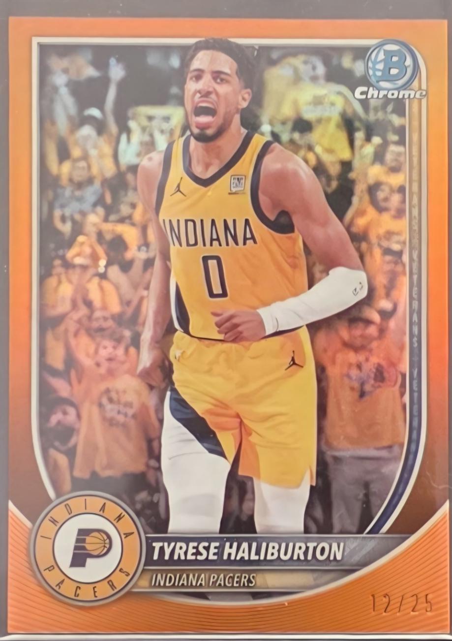 Tyrese Haliburton [Orange Refractor] #BCV-77