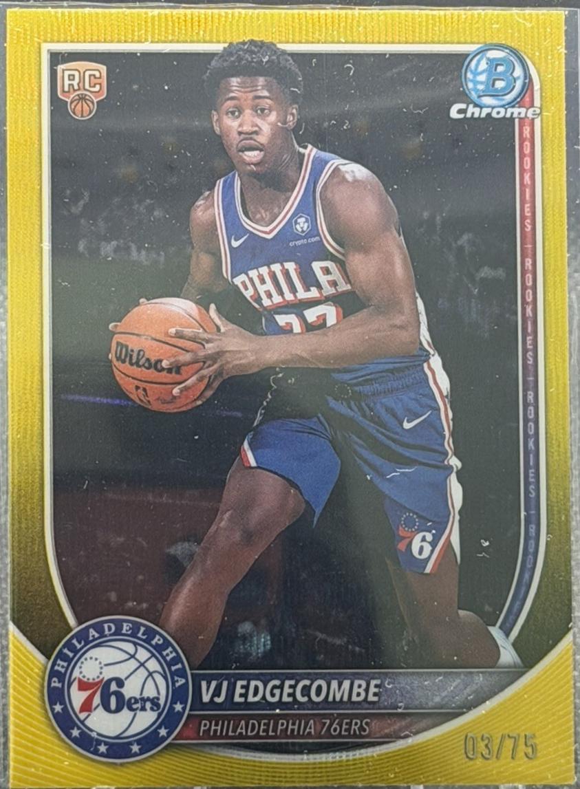 VJ Edgecombe [Yellow Wave Refractor] #BCV-3